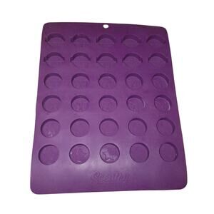 Scentsy Consultant Silicone Sample Molds Wax Melting Butterflies & Stars Purple
